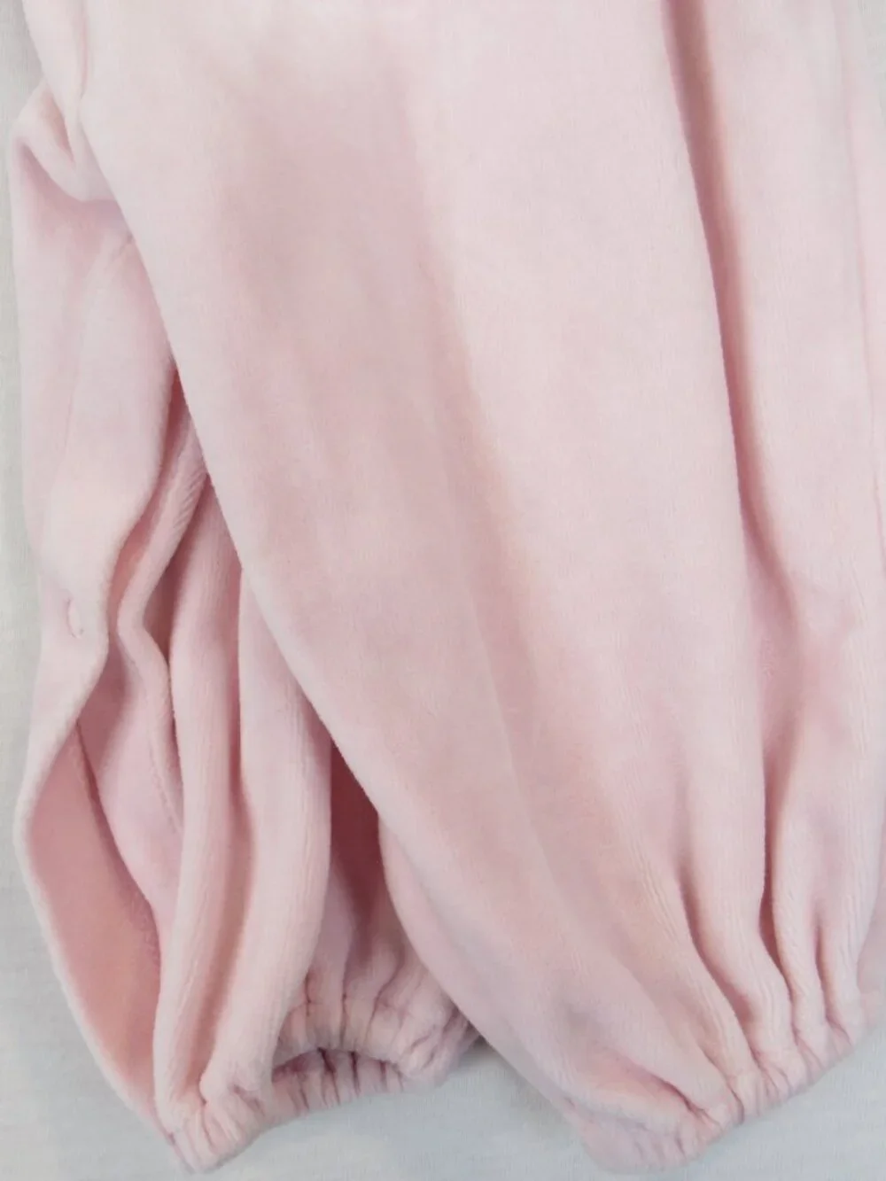Class Club Baby 9M Girl Romper Pink Velour Peter Pan Collar Long Sleeve